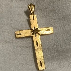 14 karat gold cross charm